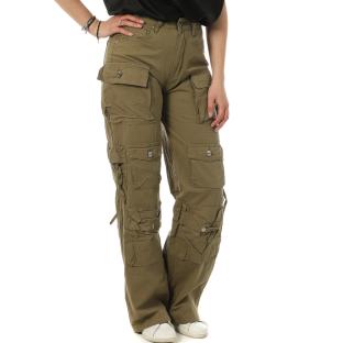 Pantalon Cargo Kaki Femme Monday Premium L-3172-5 pas cher