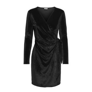 Robe Velours Noir Femme JDY Velvet Wrap pas cher