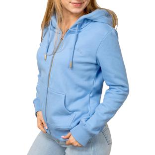 Sweat Bleu Femme Superdry Essential Logo Ziphood Hb vue 0