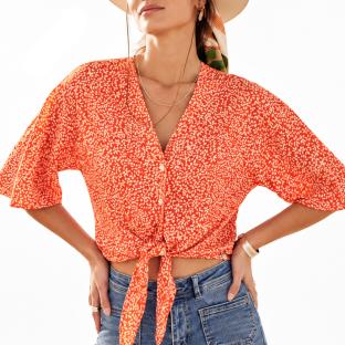 Blouse Orange Femme Freeman Porter Boxina Ixia vue 0