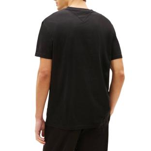 T-Shirt Noir Homme Tommy Hilfiger Reg Linearss vue 0