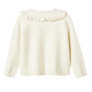 Pull Blanche à Broderies Fille Name it Nelinda vue 2