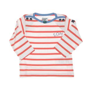 T-Shirt Blanc/Rose Garçon EOM Eloris pas cher