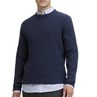 Pull Marine Homme Jack & Jones Reagan vue 0