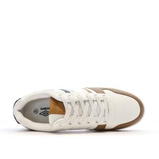 Baskets Blanc/Marron Homme Umbro Slade vue 4