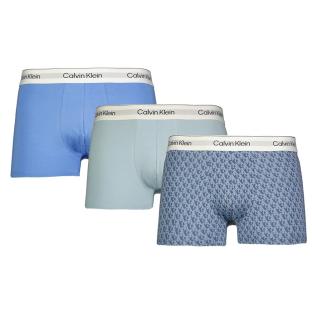 X3 Boxers Vert/Bleu Homme Calvin Klein Jeans Trunk pas cher