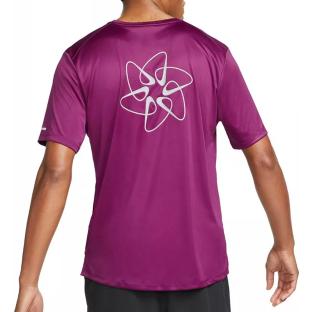 T-shirt Violet Homme Nike Miler vue 2
