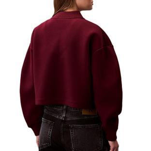 Blouson Aviateur Rouge Femme Calvin Klein Jeans Scuba vue 0