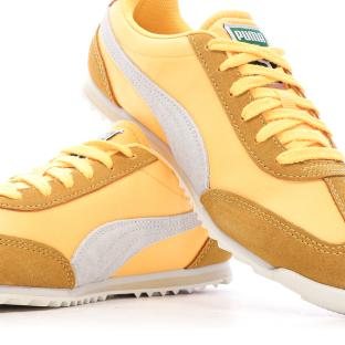 Baskets Orange Mixte Puma Arizona Nylon vue 7