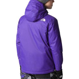 Manteau Violet Garçon The North Face Teen Snowquest vue 2