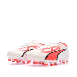 Chaussures de Foot Rouge/Blanc/Noir Enfant Ultra Play FG/AG vue 6