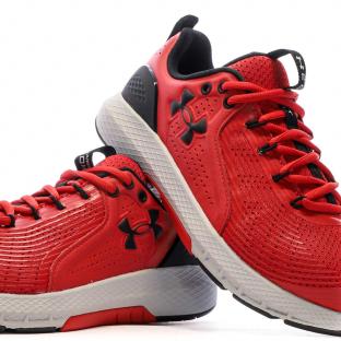 Chaussures d'entraînement Rouge Homme Under Armour Charged Commit 3 vue 7