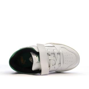 Baskets Blanches/Vertes Garçon Puma Slipstream vue 4