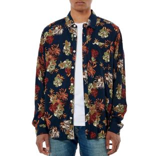 Chemise Marine à Motifs Homme Kaporal CHILL pas cher