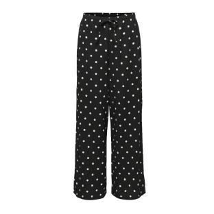 Pantalon fluide Beige/Noir à pois Femme JDY Ebbie vue 0