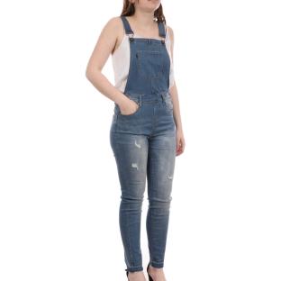 Salopette en Jean Bleu Femme Deeluxe Sevaria pas cher