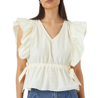 Blouse Blanc Femme YAS 26037290 vue 0