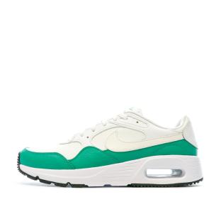 Baskets Blanches/Vertes Homme Nike Air Max pas cher