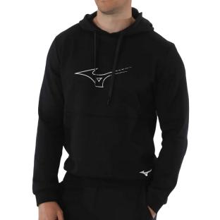 Sweat à Capuche Noir Homme Mizuno Athletic pas cher