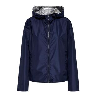 Parka Marine/Argent Femme Only Fry pas cher
