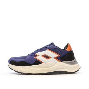 Baskets Marine/Blanches/Orange Homme Lotto Twenty6 vue 0
