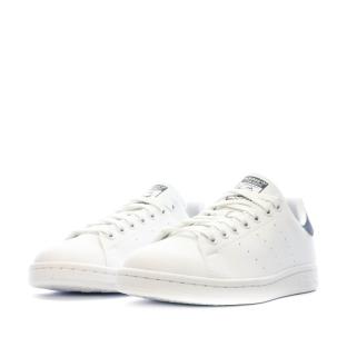 Baskets Blanches/Marine Femme Adidas Stan Smith vue 6