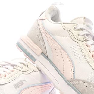 Baskets Blanc/Rose Femme Puma R22 vue 7