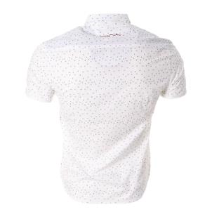 Chemise Blanche/Marine/Vert Homme Teddy Smith Cut Mc 10711556D vue 2