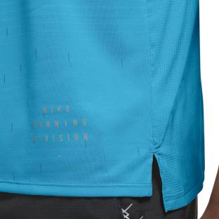 T-Shirt De Running Bleu Homme Nike Rise 365 SS vue 3