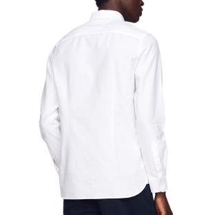 Chemise Manches Longues Blanches Homme Tommy Hilfiger Oxford vue 2