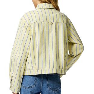 Veste en Jean Jaune Femme Pieces Billo vue 0
