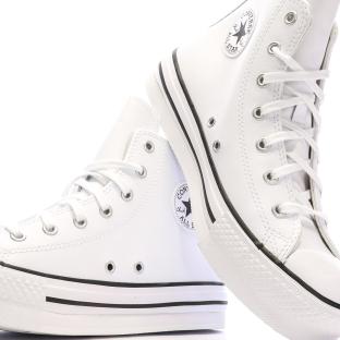 Baskets Blanches Fille Converse All Star Eva Lift vue 7