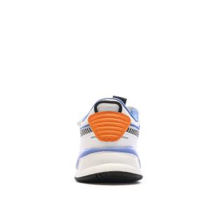 Baskets Blanches/Orange/Bleu Garçon Puma 395556 vue 3