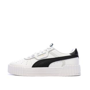 Baskets Blanc/Noir Femme Puma Carina 3.0 Luxe vue 0