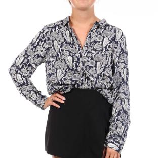 Chemise Marine/Blanc Femme TBS ESINACHE vue 0