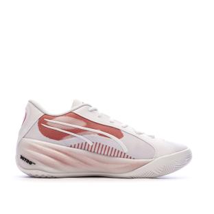 Chaussures de Basketball Blanches/Roses Homme Puma All-pro Nitro vue 0