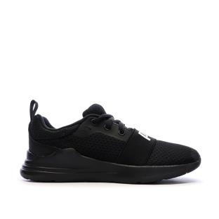 Baskets Noires Garçon Puma Wired01 vue 2
