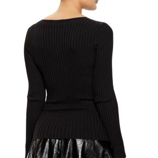 Pull Noir Femme Morgan MGANZA vue 2