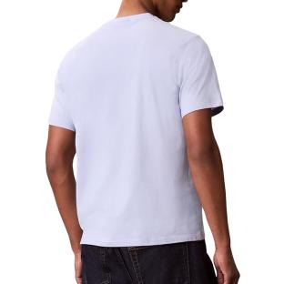Lila Herren-T-Shirt von Calvin Klein Jeans mit L4G-Aufnäher Ansicht 0