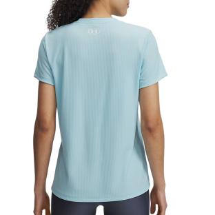 T-Shirt Bleu Femme Under Armour Tech Rib vue 0