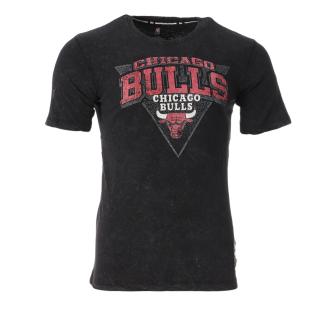 T-shirt Noir Homme NBA Hero CHICAGO BULLS pas cher