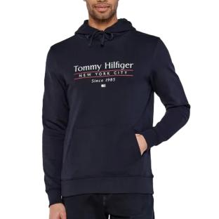 Sweat Marine Homme Tommy Hilfiger Center pas cher