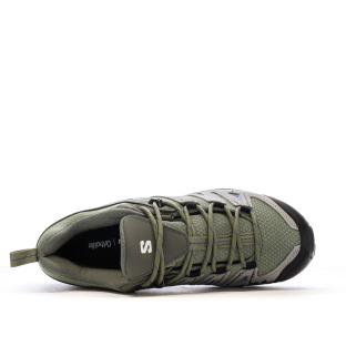 Chaussures de randonnées Grises/Vertes Homme Salomon Pioneer vue 4
