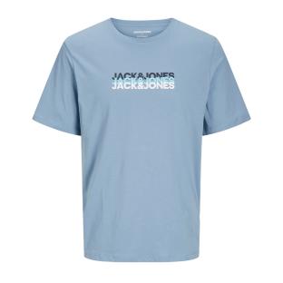 T-Shirt Bleu Homme Jack & Jones Cyber pas cher