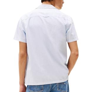 Chemisette Bleu Clair Homme Tommy Hilfiger Linen Blend Camp-aruba vue 2
