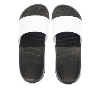 Claquettes Blanche/Noire Homme Puma Popcat 20 vue 3