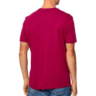 T-Shirt Bordeaux Homme Calvin Klein Jeans Badge 30s vue 2