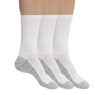 X3 Paires de Chaussettes Blanc/Gris Homme Dim Sport vue 2