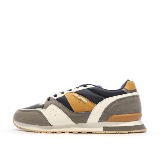Baskets Blanc/Marine/Camel Homme Umbro 973590 pas cher