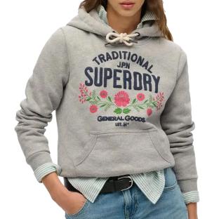 Sweat Gris Femme Superdry Lot 54 Hood pas cher